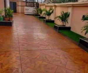 لمعان الخرسانة المطبوع