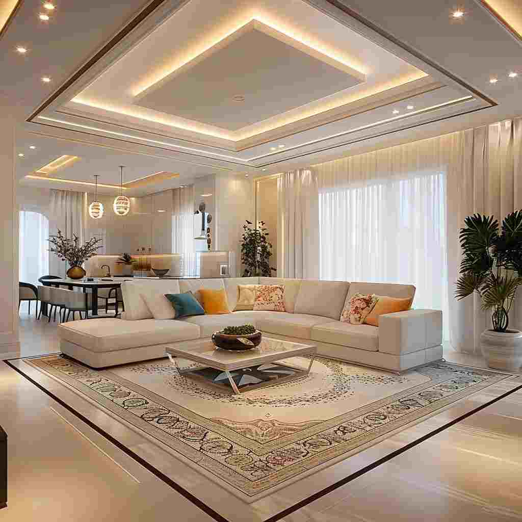 جبس بورد فلات: الاسعار و الفخامة في التصميم الداخلي - مقاولات وتشطيبات
